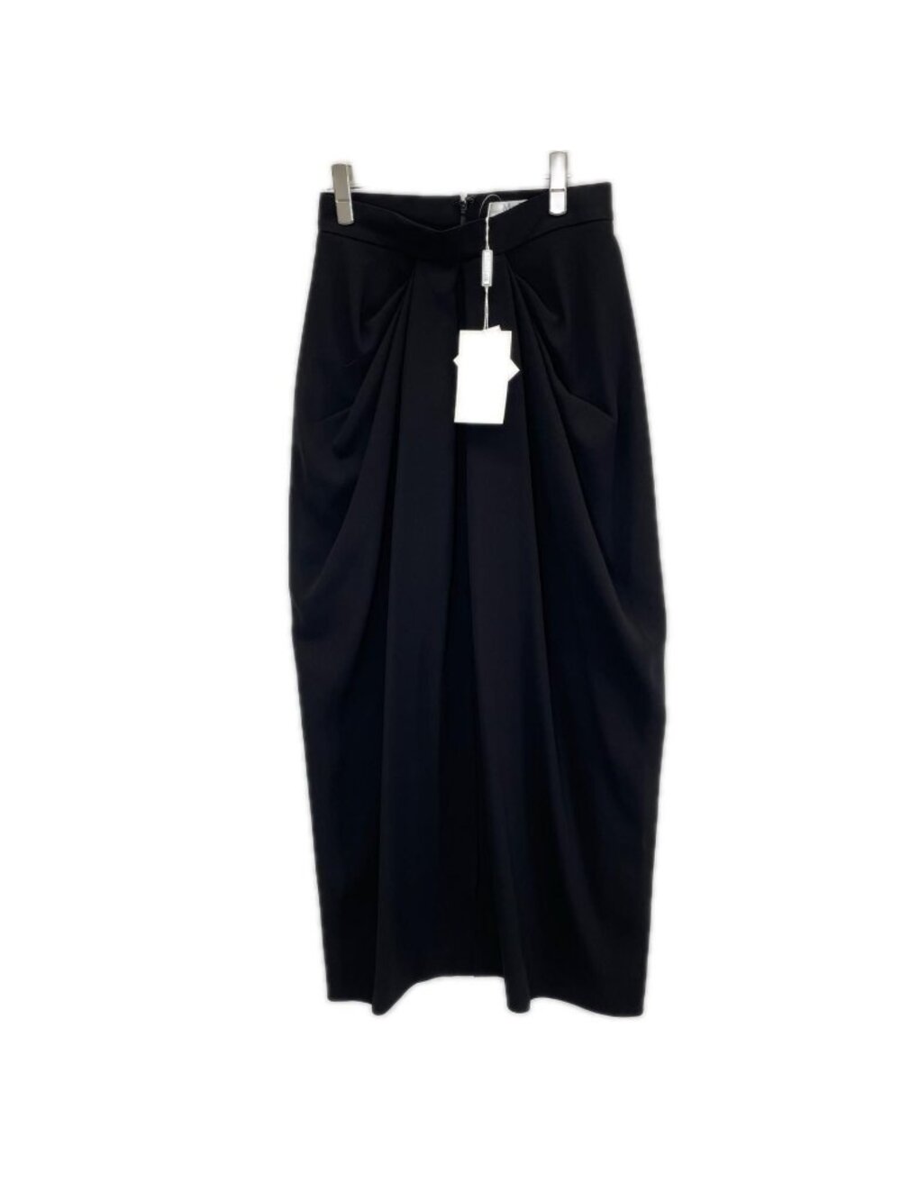 Max Mara Ridente Black Drape Skirt 36